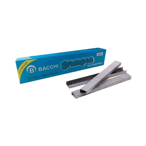Grampo 26/6 Galvanizado C/1000 Bacchi