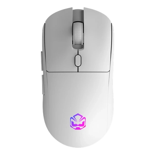 Mouse Gamer Sem Fio Pcyes Basaran Stealth White Ghost 10000 DPI RGB 6 Botões - PMGBRSTWG