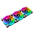 Kit Com 3 Ventoinhas Rise Mode Energy, 120mm, ARGB, Preto - FN-02-RGB-5V