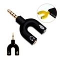 Adaptador P2 Fêmeap/ P3 Macho (fone E Mic.) Blister Ref. Hc Pd-08 (cores Diversas)