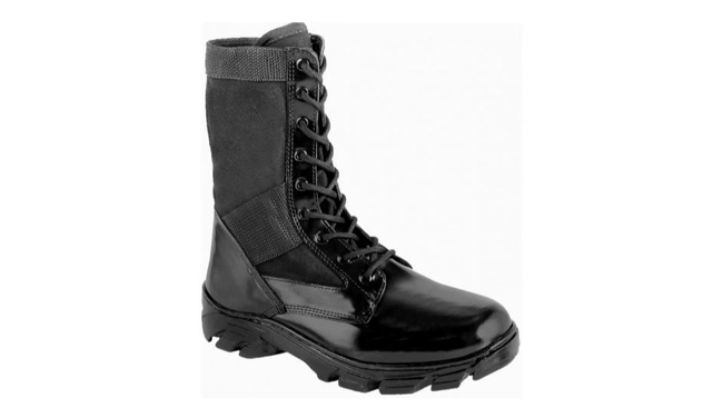 Coturno militar top extra brilho
