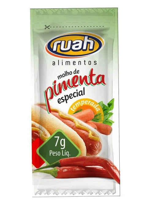 Molho de Pimenta Especial Sache 7g Ruah (FARDO C/ 12 )