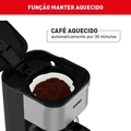 Cafeteira Elétrica Arno Preferita Inox 750ml Jarra De Vidro 220v