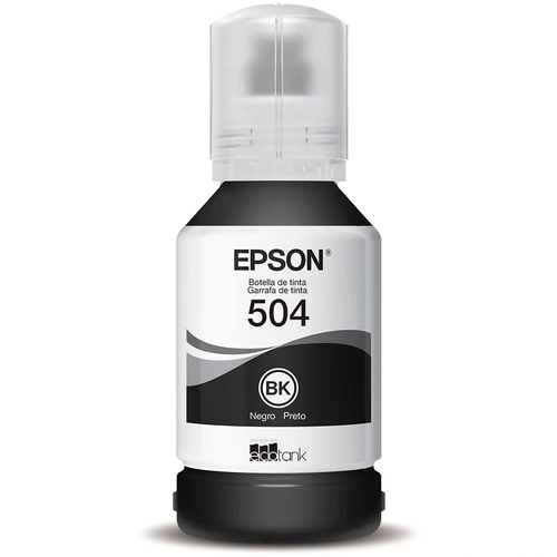 Garrafa de Tinta Epson 504, Preto, 127ml - T504120-AL - 0070566-01
