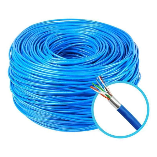 Cabo de Seguranca 0,5mm 4 Pares 100m Azul Ultra Alarm