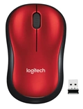 Mouse Logitech M185 Vermelho Sem Fio 910-003635