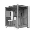 Gabinete Gamer Forcefield White Ghost Frontal E Lateral Em Vidro Pcyes - Gffwgp