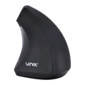 Mouse Sem Fio Recarregavel 2.4 Ghz Vertical Ergonomico Ortopedico Power Fit 1600 Dpi Preto Usb - Pm300