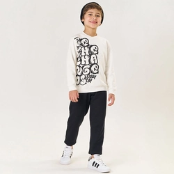 Conjunto Blusa e Calça Moletom Felpado Every Day Marfim Tileesul - Masculino