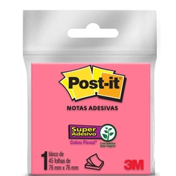 Notas Adesivas Cor Rosa - Popst-it 3M