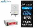 Gerador De Energia Solar Deye Hibrido Sem Estrutura Deye Gfh 3,48kwp Ja 580w Bif N-t Sun 5kw 2mppt 220v Ucb Litio 8,64kwh