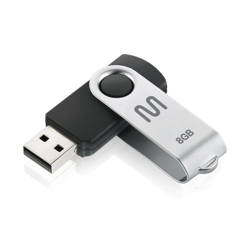 Pen Drive 8gb Twist2 Pd587 Preto e Prata