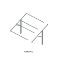 Estrutura P/ 6 Mod. Edeltec Solar Solo Dy. (s/ Fechamento) 45ms
