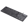 Teclado Usb Multimidia Slim Chocolate Teclas Redondas Led Branco 1.8m - Tc200