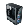 Gabinete Cooler Master Cmp 520 Lateral de Vidro - 3 Fans Led Argb- Preto - Cp520-kgnn-s00