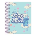 Agenda Escolar Espiral Stitch 176 Folhas Foroni Disney