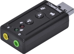 Adaptador Placa de Som Usb 7.1 Canais Virtual Ausb71