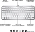 Teclado Logitech MX Keys Mini, Layout US, Bluetooth, USB, Easy-Switch, Recarregável, Cinza, Sem Fio - 920-010506