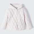 Jaqueta Puffer com Capuz Off White Hering - Feminina
