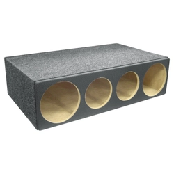 Caixa Vazia Para 2 Cornetas e 2 Tweeters Retangular Acarpetada