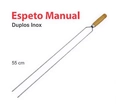 Espeto Manual Duplos Inox 55cm