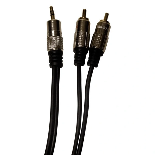 Cabo P2 St + 2rca 1,80m  Metal Profissional Preto C/ Blister Loud