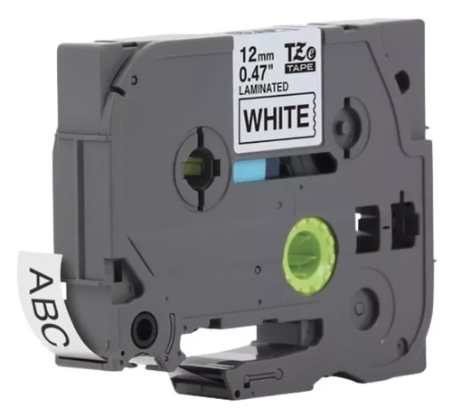 Fita Tze, Tz, 231, Compatível P/ Rotulador Brother Branca 12mm