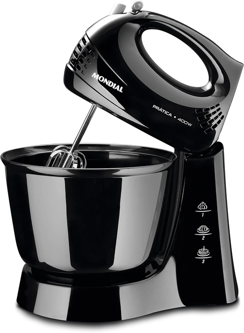 BATEDEIRA MONDIAL 400W B-44 3VEL. PRETA 220V