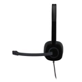 Headset Logitech H151 Preto Estéreo Analógico 981-000587