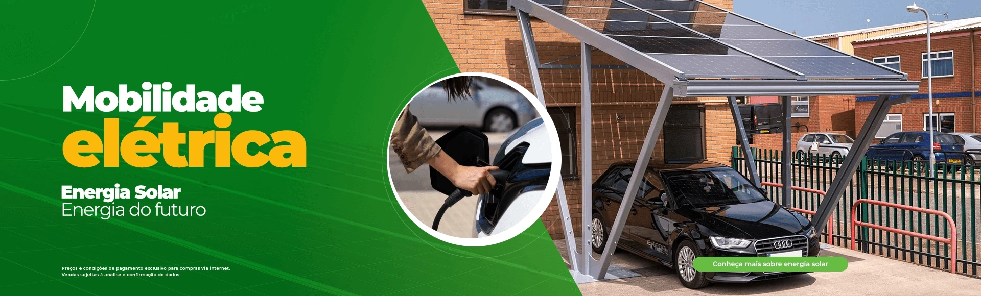 Mobilidade elétrica. Energia Solar energia do futuro
