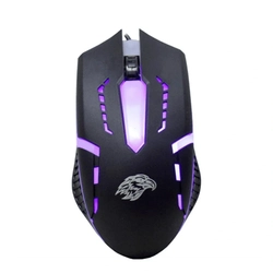 Mouse Gamer K-MEX LED 1600 DPI USB Preto - MOA8