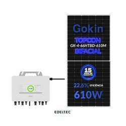 Gerador Edeltec Solar Micro Saj 1,83 Kwp Mon. 220v S/estrutura (2,25k/610w Bifacial)