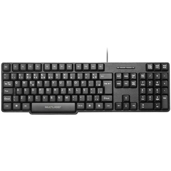 Teclado com Fio Slim Conexão PS2 Cabo de 130cm Resistente Água Preto - TC225
