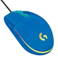 Mouse Gamer Logitech G203, USB, RGB, Lightsync, 6 Botoes, 8.000 DPI, Azul, Com Fio -  910-005795
