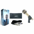 Microfone Com Fio Profissional Ls58 Champanhe, Acompanha Cabo de 5 Metros