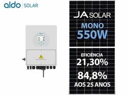 Gerador De Energia Solar Deye Hibrido Sem Estrutura Deye Gfh 4,4kwp Ja 550w Sun 5kw 2mppt 127/220v