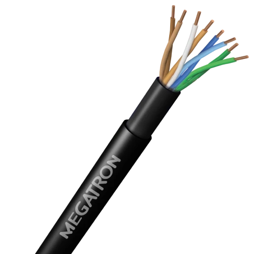 Cabo de Rede Lan Ftp Cat.5e 4px24awg Dupla Capa para Uso Externo 305 Metros 100% Cobre Preto - Dv