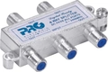 Divisor Satélite 1 Entrada e 4 Saídas - 5~2400 Mhz (vhf / Uhv/satélite) Com Passagem Dc Pqdv-2024b