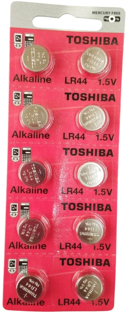 LR44 Toshiba - 1,5V cartela c/10un.
