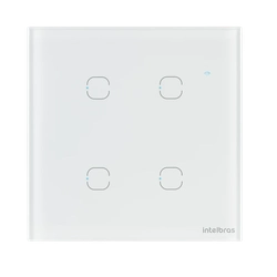 INTERRUPTOR SMART WI-FI TOUCH 4 TECLAS EWS 1004 BRANCO