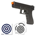 (Kit) Pistola Airsoft CYMA CM030 Elétrica 6,0 mm + 30un de Alvos 14cmcX14cm Azul + 5un de Alvos 4cmx14cm Preto  (Rossi)