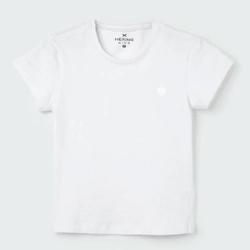 Blusinha Manga Curta Branca Hering - Feminina