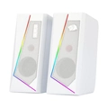 Caixa DE SOM Gamer Redragon Anvil Branco RGB - Gs520w