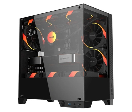 Gabinete Gamer Forcefield Twr Black Vulcan - Gfftwrbv