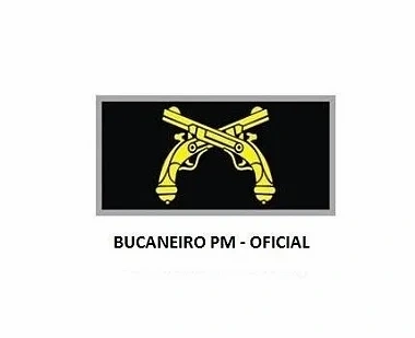 Divisa de Gola Bucaneiro PM (Emborrachado)