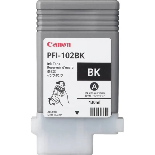 Cartucho De Tinta Canon Pfi-102 Bk-130ml (5pçs) - 0895b003aa
