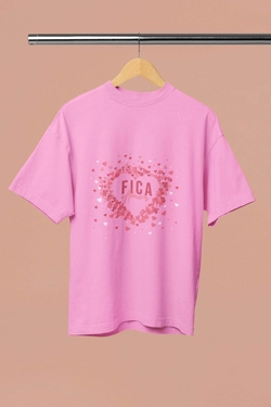 T-Shirt Baby Look Fica Amor
