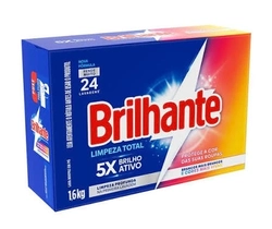 Sabão Em Pó Brilhante Limpeza Total 1,6kg