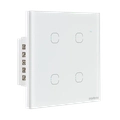 INTERRUPTOR SMART WI-FI TOUCH 4 TECLAS EWS 1004 BRANCO