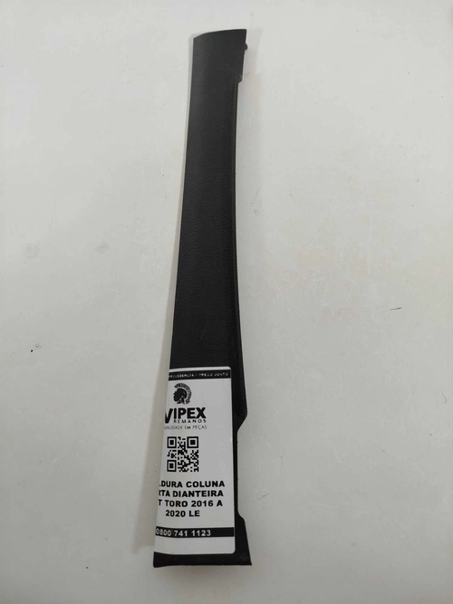 MOLDURA COLUNA PORTA DIANTEIRA FIAT TORO 2016 A 2020 LE (ID:1105)